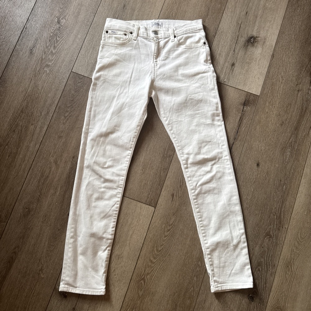 Polo Ralph Lauren the Sullivan Slim Jeans size 16 White #840